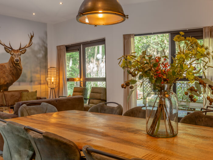 Vakantiewoning in Vierhouten (Gelderland) voor 10 personen met 5 slaapkamers.