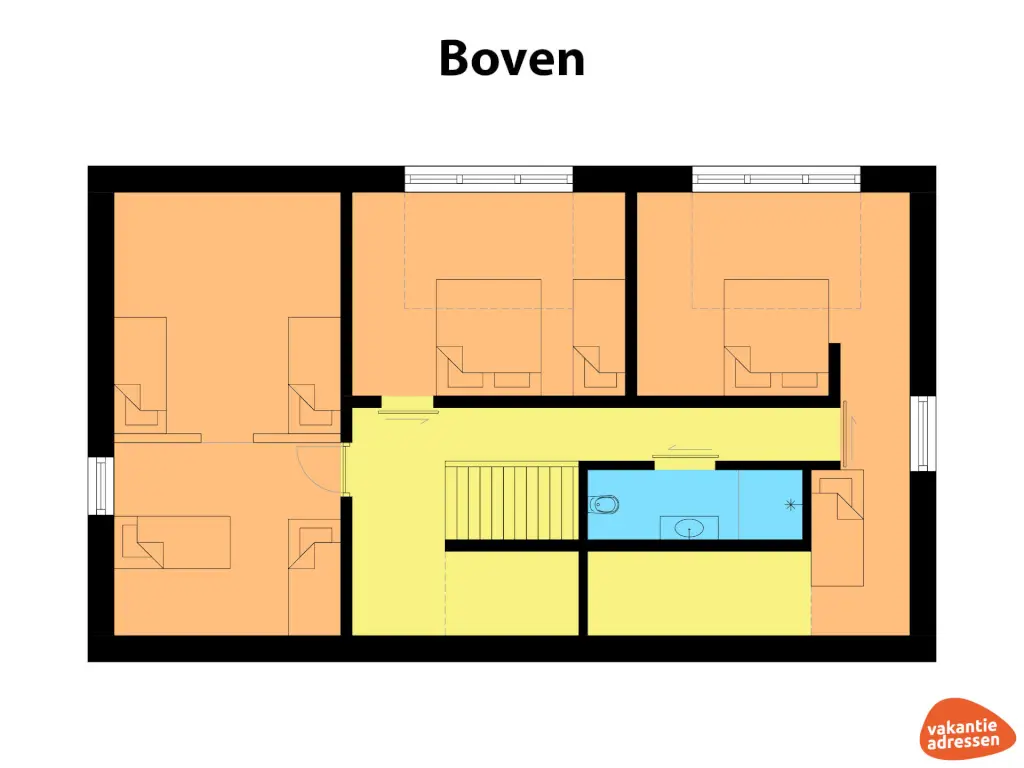 Vakantiewoning in Hazerswoude-Dorp (Zuid-Holland) voor 12 personen met 4 slaapkamers.