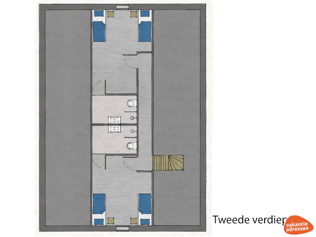 Vakantiewoning in Zenderen (Overijssel) voor 18 personen met 9 slaapkamers.