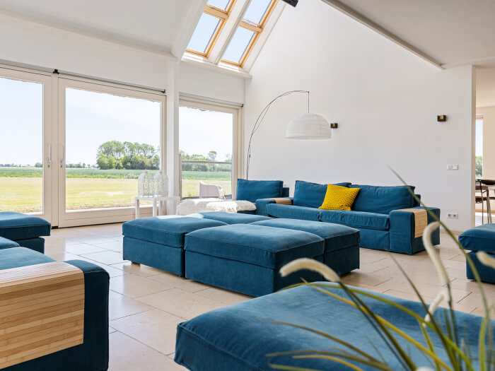 Vakantiewoning in Wierum (Friesland) voor 22 personen met 7 slaapkamers.