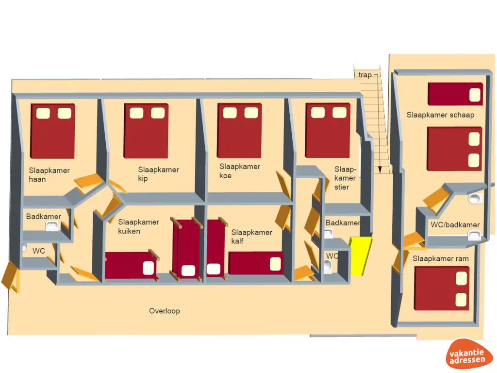 Vakantieadressen accommodatie afbeelding