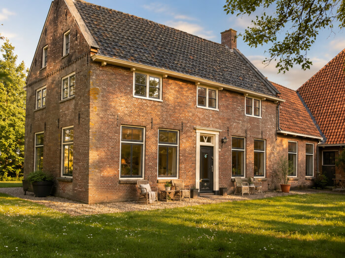 Vakantiewoning in Weidum (Friesland) voor 18 personen met 8 slaapkamers.