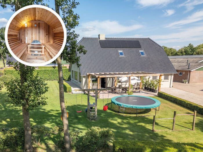 Vakantiewoning in Otterlo (Gelderland) voor 16 personen met 8 slaapkamers.