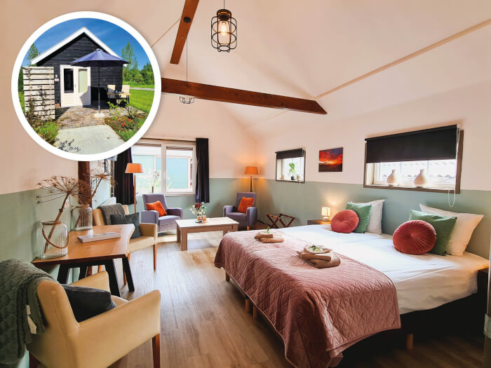 Vakantiewoning in De Veenhoop (Friesland) voor 15 personen met 6 slaapkamers.